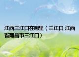 江西三江口在哪里（三江口 江西省南昌市三江口）