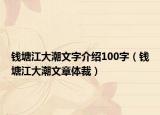 钱塘江大潮文字介绍100字（钱塘江大潮文章体裁）