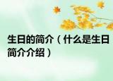 生日的简介（什么是生日简介介绍）