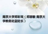 南京大学郑彩琴（郑丽敏 南京大学教务处副处长）