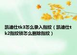 凯迪仕tk3怎么录入指纹（凯迪仕tk2指纹锁怎么删除指纹）