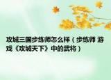 攻城三国步练师怎么样（步练师 游戏《攻城天下》中的武将）