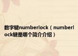 数字键numberlock（numberlock键是哪个简介介绍）