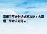 漳州三平寺附近旅游攻略（去漳州三平寺该如何去）