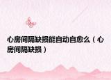 心房间隔缺损能自动自愈么（心房间隔缺损）