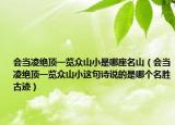 会当凌绝顶一览众山小是哪座名山（会当凌绝顶一览众山小这句诗说的是哪个名胜古迹）