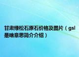 甘肃绿松石原石价格及图片（gsl是啥意思简介介绍）