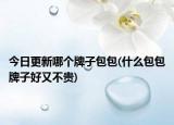 今日更新哪个牌子包包(什么包包牌子好又不贵)