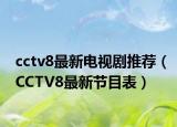 cctv8最新电视剧推荐（CCTV8最新节目表）