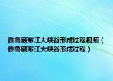雅鲁藏布江大峡谷形成过程视频（雅鲁藏布江大峡谷形成过程）