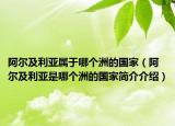 阿尔及利亚属于哪个洲的国家（阿尔及利亚是哪个洲的国家简介介绍）