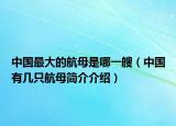 中国最大的航母是哪一艘（中国有几只航母简介介绍）