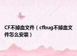 CF不掉血文件（cfbug不掉血文件怎么安装）