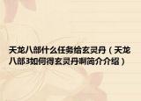 天龙八部什么任务给玄灵丹（天龙八部3如何得玄灵丹啊简介介绍）