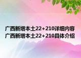 广西新增本土22+210详细内容 广西新增本土22+210具体介绍