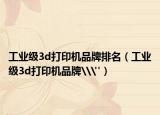 工业级3d打印机品牌排名（工业级3d打印机品牌\