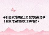 今日更新支付宝上怎么交违章罚款（在支付宝如何交违章罚款）