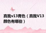 真我v13青色（真我V13颜色有哪些）