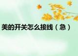 美的开关怎么接线（急）