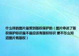 什么样的图片是受到版权保护的（图片申请了版权保护标识是不是应该有版权标识 要不怎么知道图片有版权）