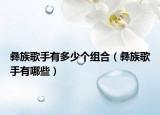 彝族歌手有多少个组合（彝族歌手有哪些）
