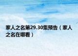 家人之名第29.30集预告（家人之名在哪看）