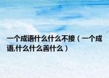 一个成语什么什么不接（一个成语,什么什么善什么）