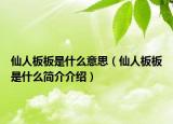 仙人板板是什么意思（仙人板板是什么简介介绍）
