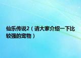 仙乐传说2（请大家介绍一下比较强的宠物）