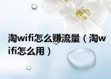 淘wifi怎么赚流量（淘wifi怎么用）
