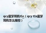 qcy蓝牙耳机t1c（qcy t1s蓝牙耳机怎么操控）