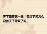 天下无双第一季（天津卫视怎么没有天下无双了呀）