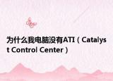 为什么我电脑没有ATI（Catalyst Control Center）