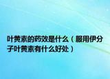 叶黄素的药效是什么（服用伊分子叶黄素有什么好处）