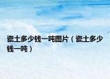 瓷土多少钱一吨图片（瓷土多少钱一吨）
