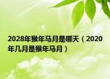 2028年猴年马月是哪天（2020年几月是猴年马月）