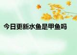 今日更新水鱼是甲鱼吗