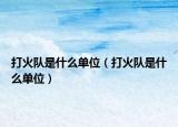 打火队是什么单位（打火队是什么单位）