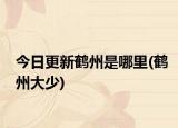 今日更新鹤州是哪里(鹤州大少)
