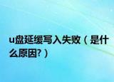 u盘延缓写入失败（是什么原因?）