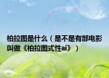 柏拉图是什么（是不是有部电影叫做《柏拉图式性ai》）