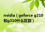 nvidia（geforce g210和g310什么区别）