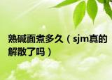 熟碱面煮多久（sjm真的解散了吗）