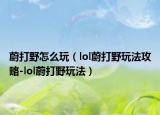 蔚打野怎么玩（lol蔚打野玩法攻略-lol蔚打野玩法）