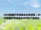 2020韩国梦想演唱会在线观看（2009韩国梦想演唱会中字的下载地址.）