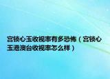 宫锁心玉收视率有多恐怖（宫锁心玉港澳台收视率怎么样）