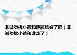 非诚勿扰小德和庚辰结婚了吗（非诚勿扰小德和谁走了）