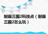 制霸三国2科技点（制霸三国2怎么玩）