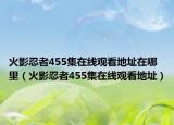 火影忍者455集在线观看地址在哪里（火影忍者455集在线观看地址）