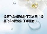 极品飞车9汉化补丁怎么用（极品飞车9汉化补丁哪里有）